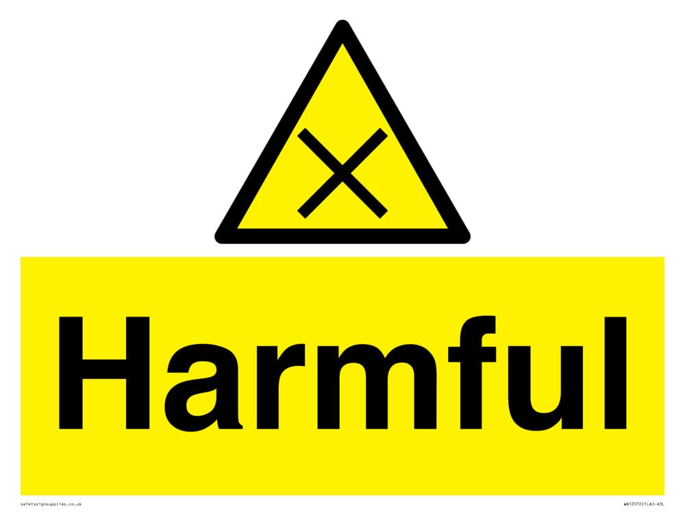 Harmful Sign - 400x300mm - A3L