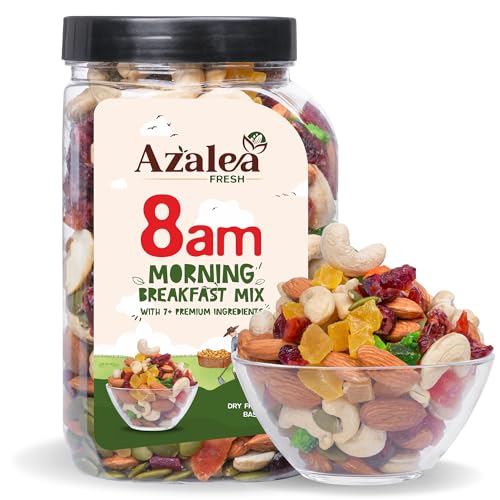 Image of Azalea Fresh Premium Dry Fruits Mix 500gm | Healthy Trail Mix with Almonds, Cashews, Cranberries, Raisins & Seeds | Superfood Nut Mix for Daily Energy & Snacking (500 gram)