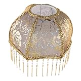  KITANDOVE Abat-jour Floral Vintage Festonné Style Victorien Suspension Parapluie