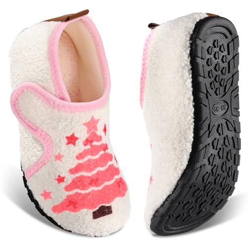 Image of Ibeauti Women Mens House Slippers Lightweight Comfy Barefoot Slipper Socks Rubber Sole House Shoes for Indoor /Outdoor Bedroom Travel
