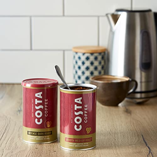 Costa Coffee Smooth Medium Roast Premium Café Instantáneo con Granos Finamente Molidos, Café Microground, 6 x 100g (Paquete de 6), Indicador de Intensidad- 3, Rainforest Alliance miniatura 5