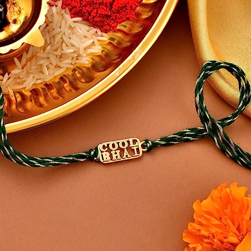 925 Silver Bhai Rakhi with Roli Chawal Pack