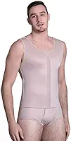 Cinta Modeladora Masculina Pós Cirurgia Plástica e Abdominoplástia de Alta Compressão 60606 New Form (GG, Bege)