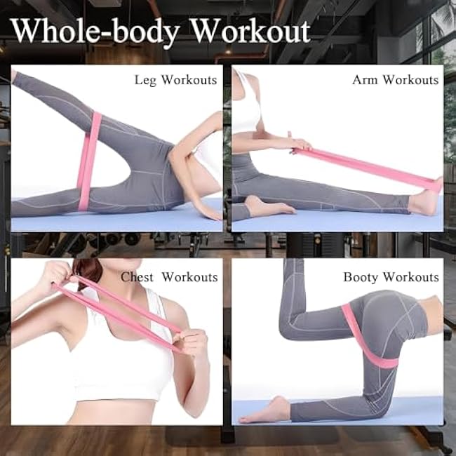 1 | 5 Pack Resistance Bands for Working Out, Workout Equipment, Exercise Bands for Home Gym & Stretching, Pilates Equipment, Fitness Equipment