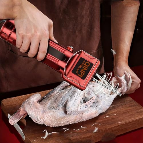 Desplumadora eléctrica rápida de aves, cabezal cónico de acero inoxidable 304, ajuste automático de la tensión, motor de cobre puro, elimina el pelo fino fácil y rápidamente, uso doméstico y comercial