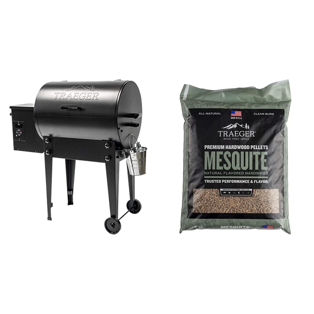 Buy Traeger Pellet Grills TFB30KLF Tailgater 20 Grill, Black & Grills PEL305 Mesquite 100 All