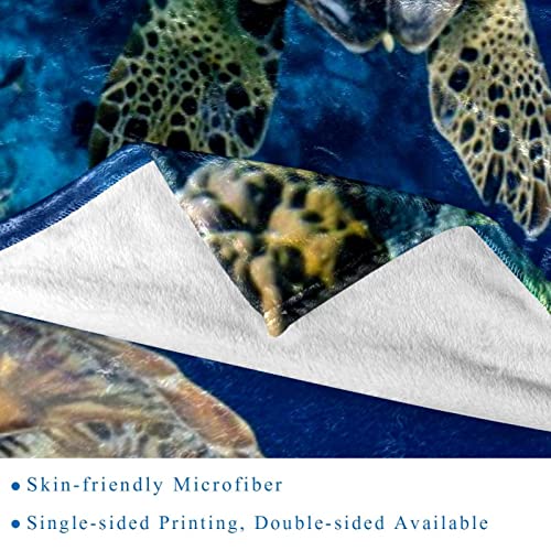 Couverture douce tortue de mer Underlife, un cocon de tendresse pour petits et grands - 3
