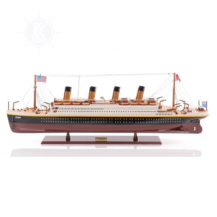 TITANIC Wooden Model 希少品 アンティーク タイタニック NEW PREMIUM RMS TITANIC Handcrafted Wooden Model Boat Cruise
