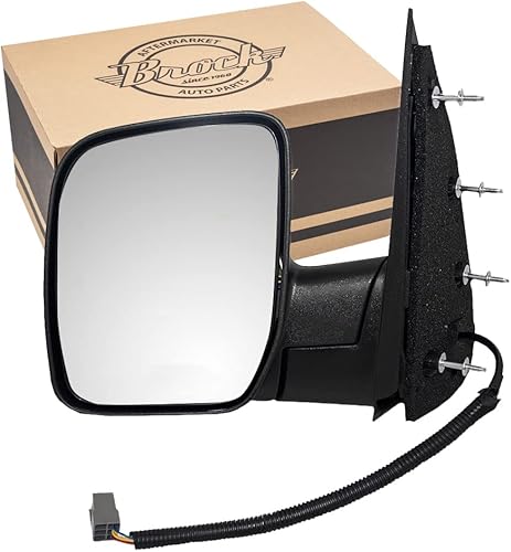 Drivers Power Side View Sail - Espejo de repuesto con textura de cristal para camioneta serie E 2009-2014 9C2Z17683AA