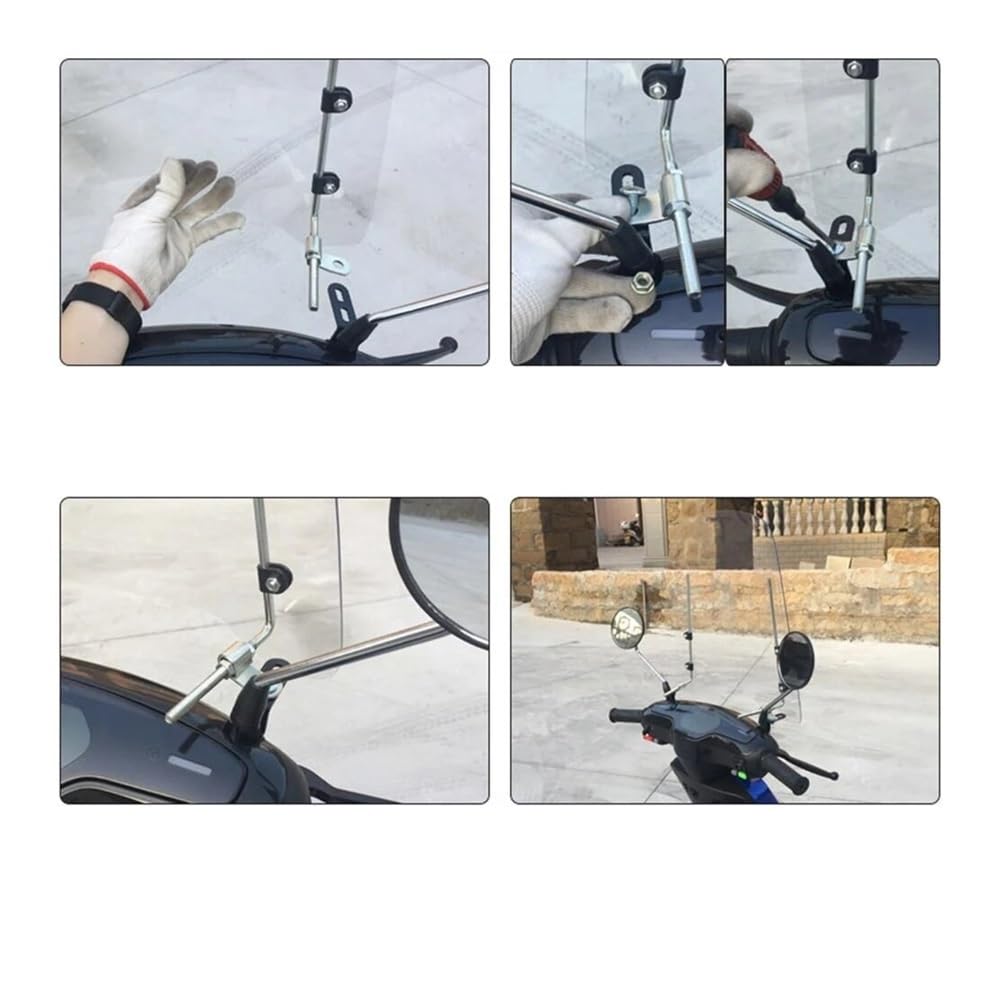 Parabrezza Deflettore Moto Deflettore Per Freddo Per Moto, Spessore 3 Mm, Parabrezza Per Scooter, Piastra Trasparente In PC
