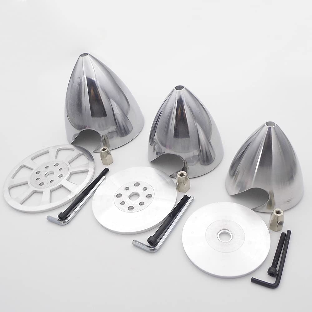 FLFRC Metal Propeller Spinner Dia 70mm-127mm CNC Plane Spinner for DLE Gasoline Engine DLE20 DLE30 DLE55 DLE111 DLE222 RC Airplane (3.0