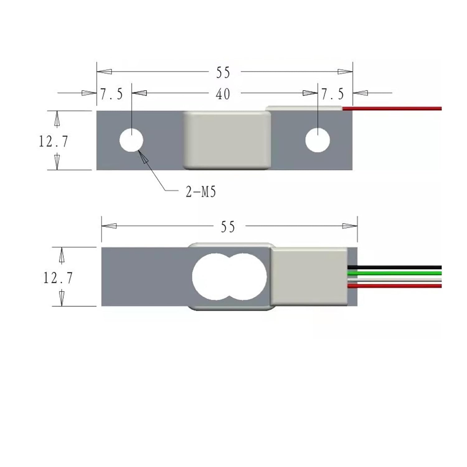 Digital Load Cell DIY Intelligent Home Appliance Weight Sensor HX711 Force Electronic Scale Bracket Weighing for DIY Electronic(3kg)