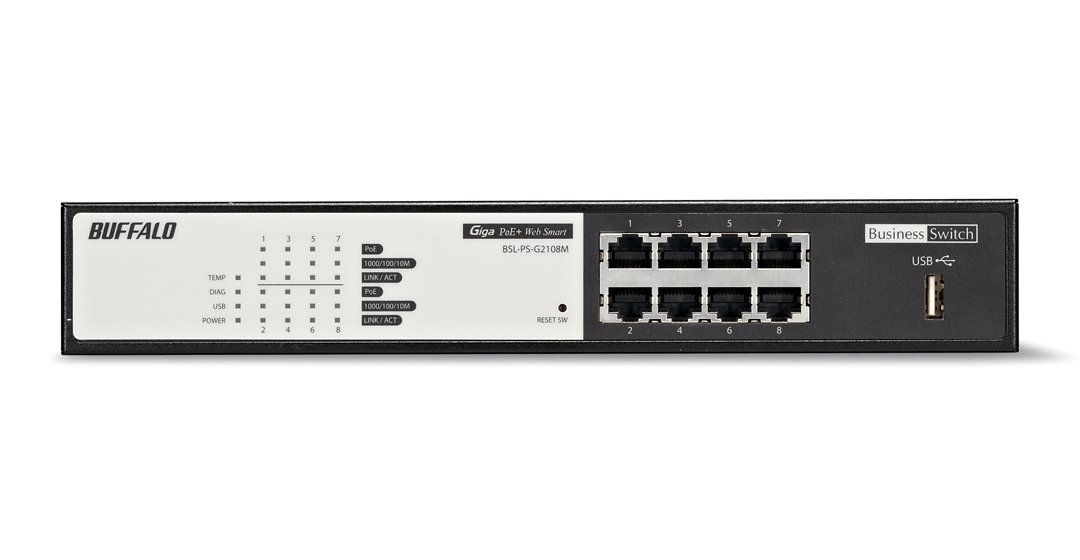 BUFFALO BSL-PS-G2108M 8ポート スイッチングハブ 動作品 Amazon | BUFFALO レイヤー2 802.3at規格 WebスマートGiga