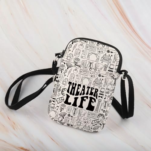 WCGXKO Theater Life Crossbody Bag Theater Drama Comedy Gift Musical Theater Gift for Musical Fans3