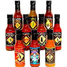 Wicked Tickle Hot Sauce Collection Variety 10 Pack, 5 oz Bottles