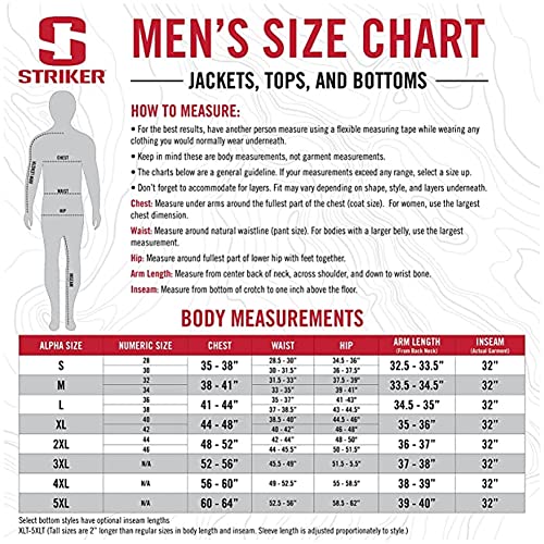 Striker Men's Climate G2 Lightweight Windproof Water-Resistant Breathable Outdoor Ice Fishing Softshell Jacket, Black, X-Large #TOP5