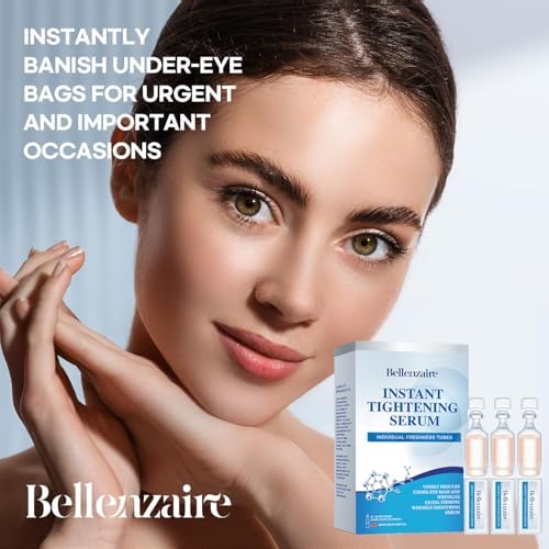 Instant Under-Eye Tightening Serum – Removes Eye Bags, Puffiness, Wrinkles & Dark Circles; Temporary Firming & Lifting Treatment Cream, 20 Tubes (0.5 ml Each)