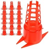 VILLCASE Cages à Reines en Plastique 20 Pièces Protection à Coins Pointus, Matériel Apicole Léger et Pratique pour Utilisation Agricole et Apiculteurs Débutants