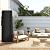 Square Tower Patio Heater Covers, Heavy-duty and Weather-resistant Oxford Fabric, Waterproof, Dust-proof, Snow-proof, Windproof, with Zipper and Storage Bag