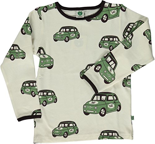 Preisvergleich Produktbild Smafolk Langarm Auto T-Shirt - Creme - 92-98cm - 2-3 Years