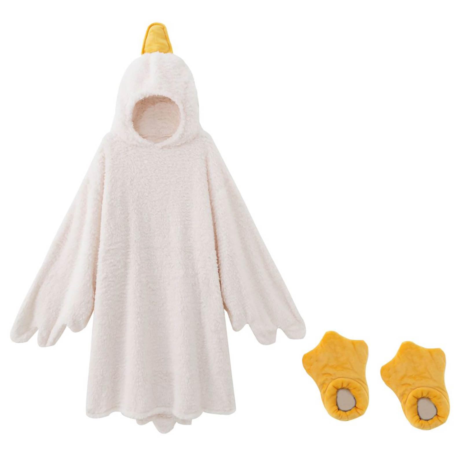 Coperta Indossabile Pigiama Con Cappuccio A Forma Di Oca Pigiama Morbido