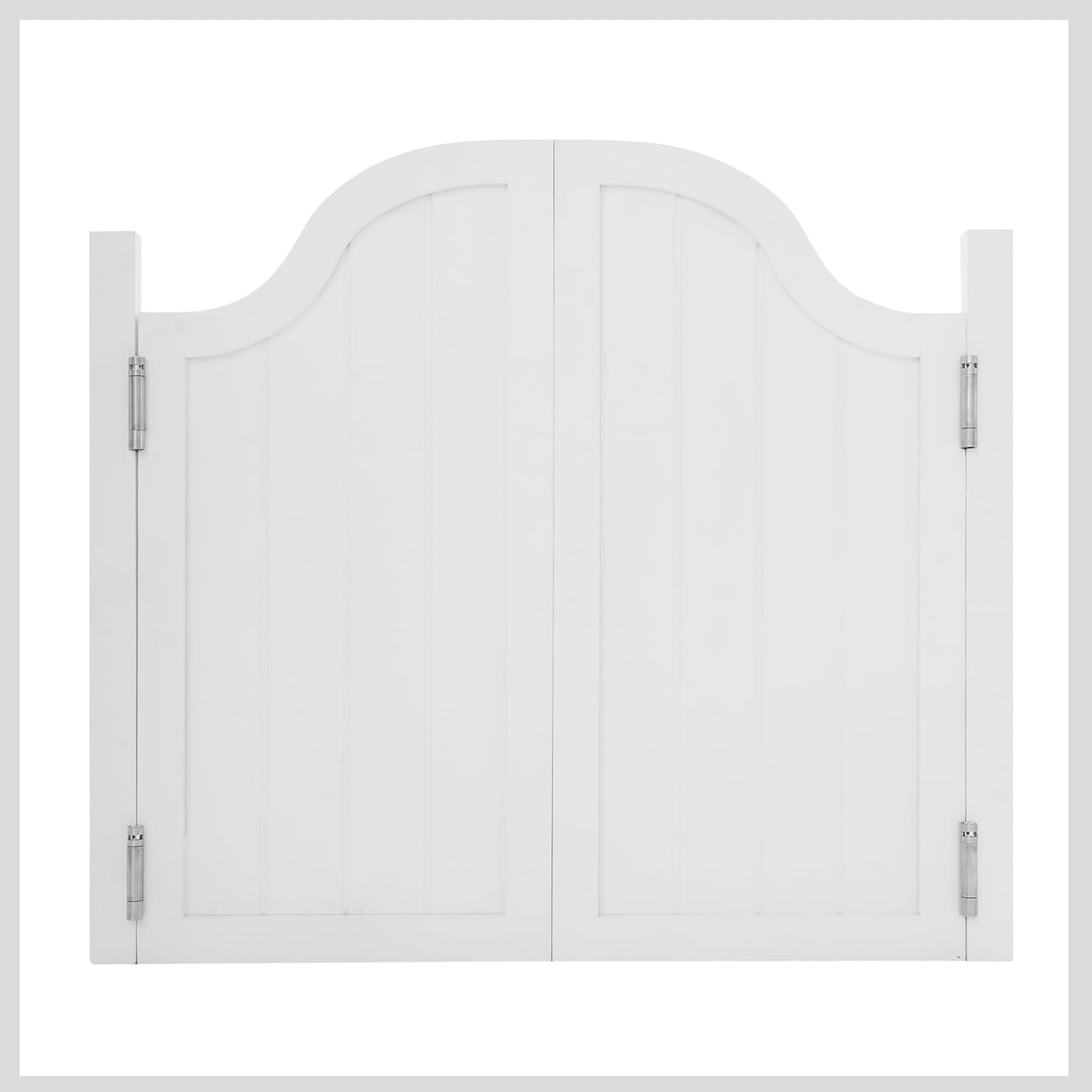 Porte Oscillanti Bar Saloon Door,Saloon Legno Interno, Ingresso Bancone Bar Porta A metà Strada, Ingresso E Uscita Chiudono Automaticamente La della,Bianca,90x90cm