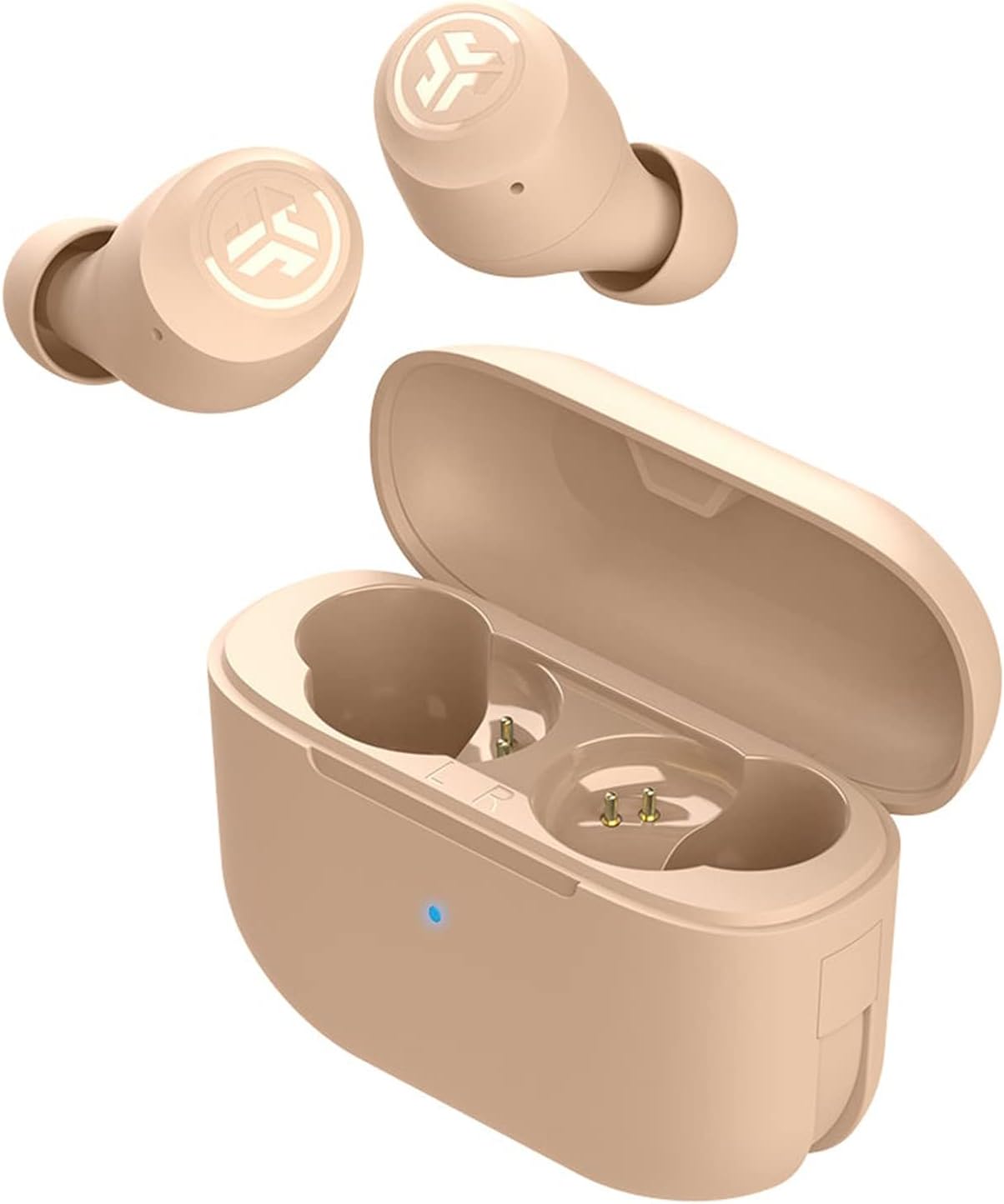 JLab Go Air Tones Wireless Bluetooth Headphones, Wireless Earbuds 24+ Hours Performance with Charging Box – Wireless Bluetooth Earphones 3 Levels of EQ Customized True Wireless 474
