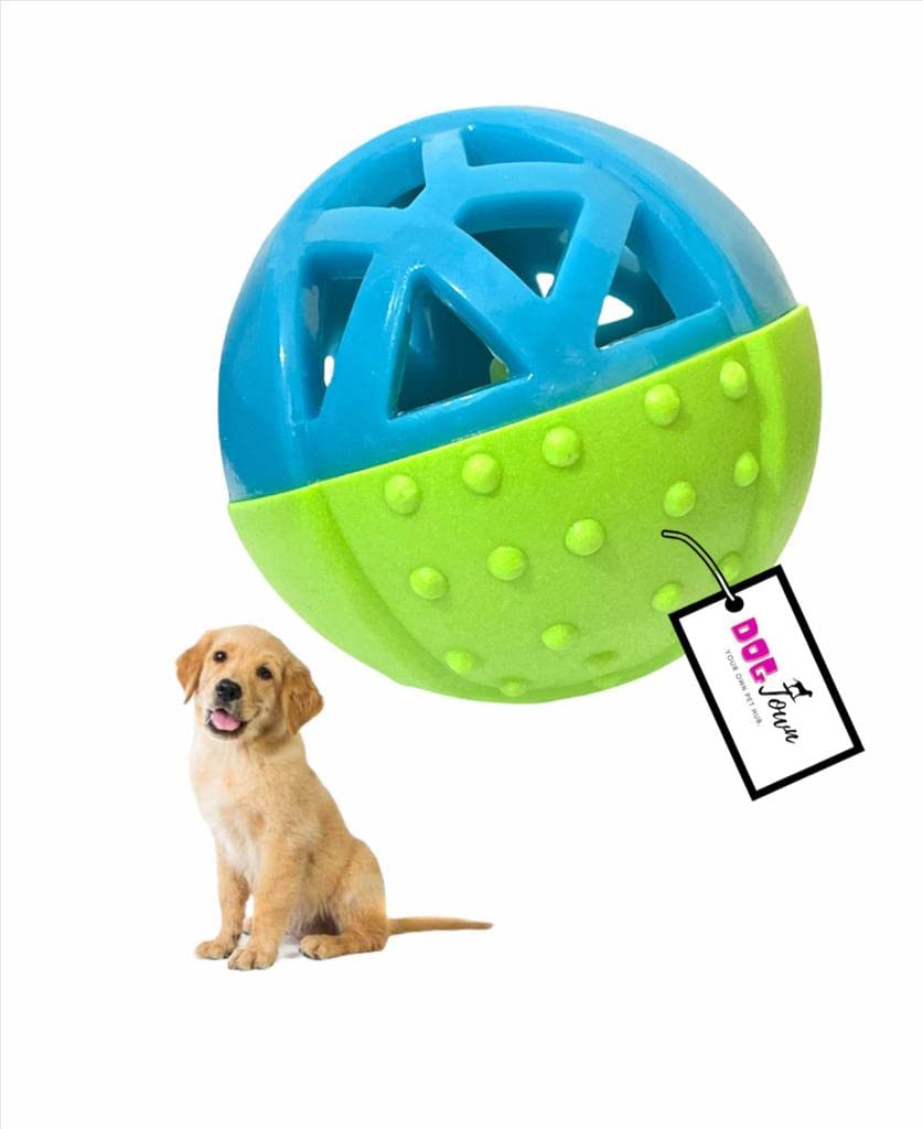 DOGTOWN Round Shape Chew Ball Toy | Natural Rubber and Plastic Chew Toy for Dogs | Ideal Dog Toy [ Color : Blue - Green ] (B09RN1MVVF) Amazon Price History, Amazon Price Tracker