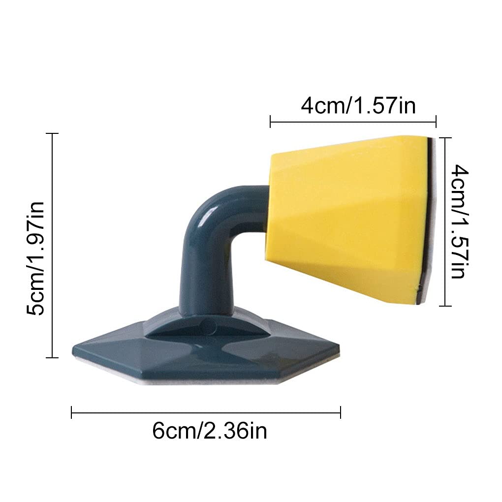 Tope de puerta de protección anticolisión, almohadilla protectora de bloqueo de puerta, tope de puerta de silicona ABS autoadhesivo, protectores de pared for el hogar (Color : Blu)