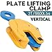 3T/ 6600Lbs Universal Vertical Plate Clamp Heavy Duty Industrial Lifting Clamp Opening 0-1.38in for Lifting and Transporting