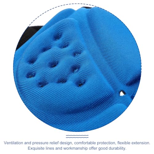 Casco protector transpirable con espuma antideslizante azul 3