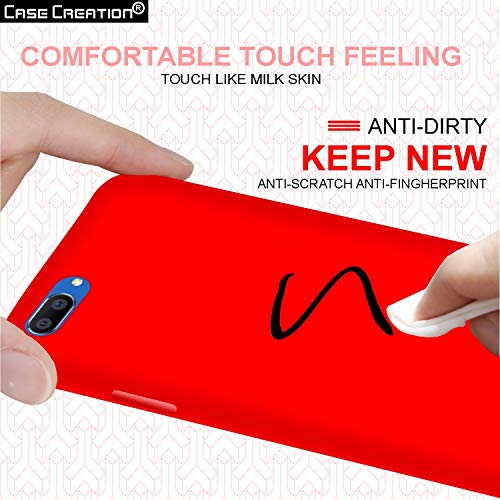 Image of Case Creation Luxurious OG Series for Realme C1 Case Cover,Anti-Dirty Slim Case Frosted Matte Cute Candy TPU Raised Bezel (Splash of Color) Back Cover for Realme C1 -Wine Red
