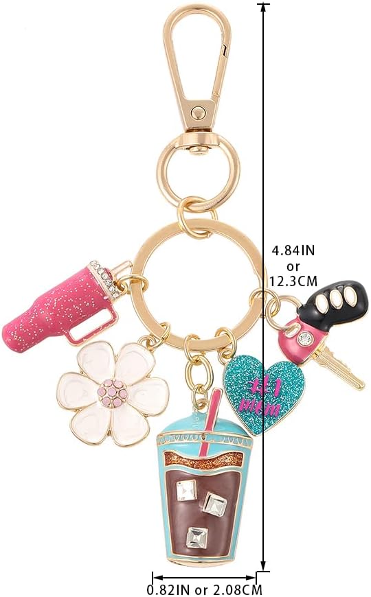 Madison Tyler Cute Keychains Sport Fruit Purse Charms for Handbags