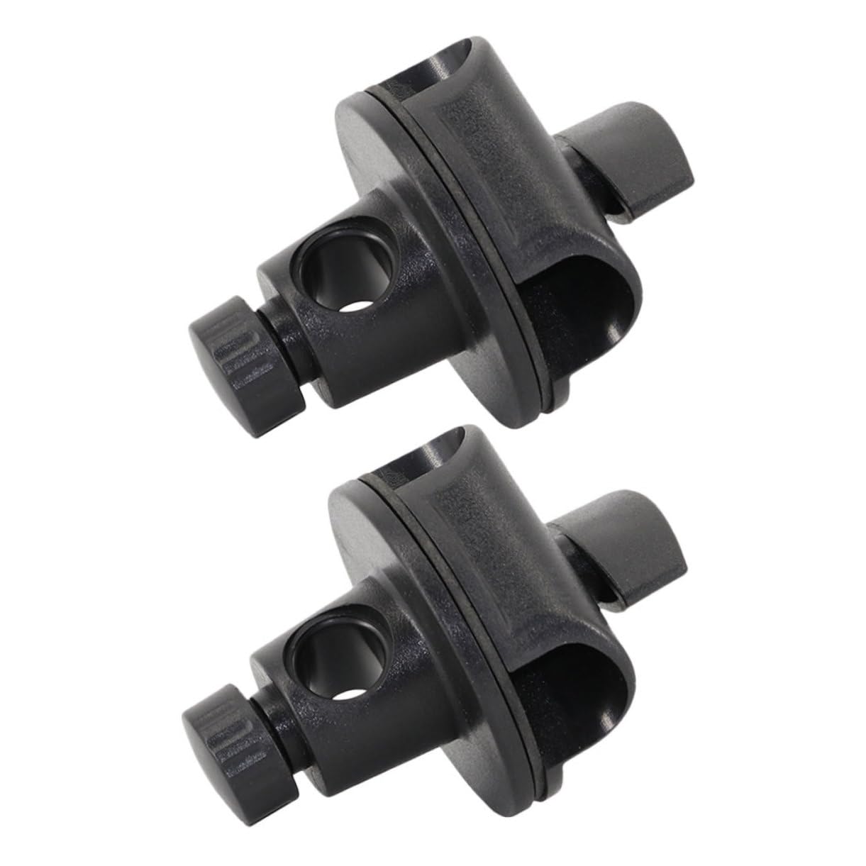 Holibanna 2pcs Adjustable Microphone Boom Arm Mount Clip Adapter Durable Swivel Clamp for Desktop Floor and Live Streaming Setups Compatible with Mic Stands and Accessories