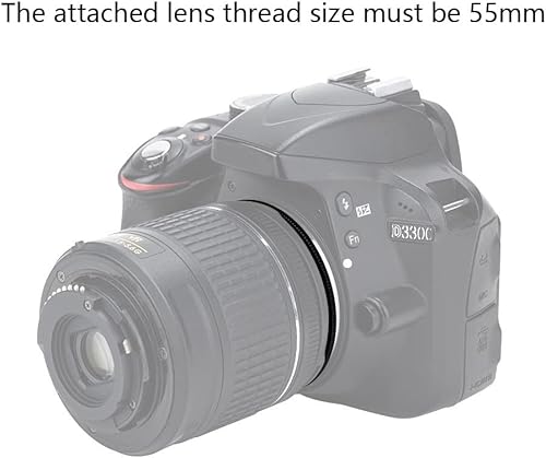 Miniatura 7 de Anillo adaptador inverso de lente macro de 2.165 in para cámara Nikon D3500 D3400 D5600 con lente AF-P Kit de 0.709-2.165 in y más cámara DSLR Nikon