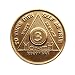 3 Month Bronze AA (Alcoholics Anonymous) - Sobriety / Birthday / Anniversary / Recovery / Medallion / Coin / Chip