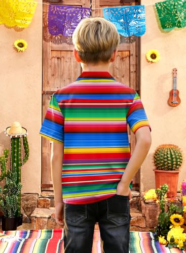 Image of BesserBay Unisex Kids 4th of July Shirt Girls Boys Patriotic Button Down Shirt American Flag Top 4-14 Years