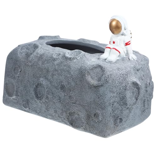 SOLUSTRE 1Pc Astronaut Decorative Tissue Box Cute Napkin Holder for Home Office Restaurant Easy to Clean Present Idea for Friends and Family