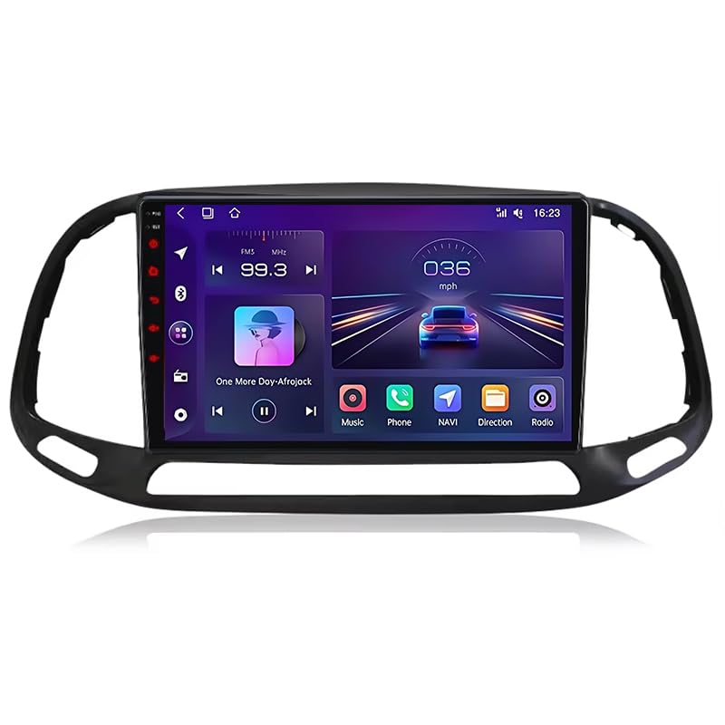 Pantalla Android para Fiat Doblo 2015-2019 de 9 pulgadas con navegador GPS y WiFi