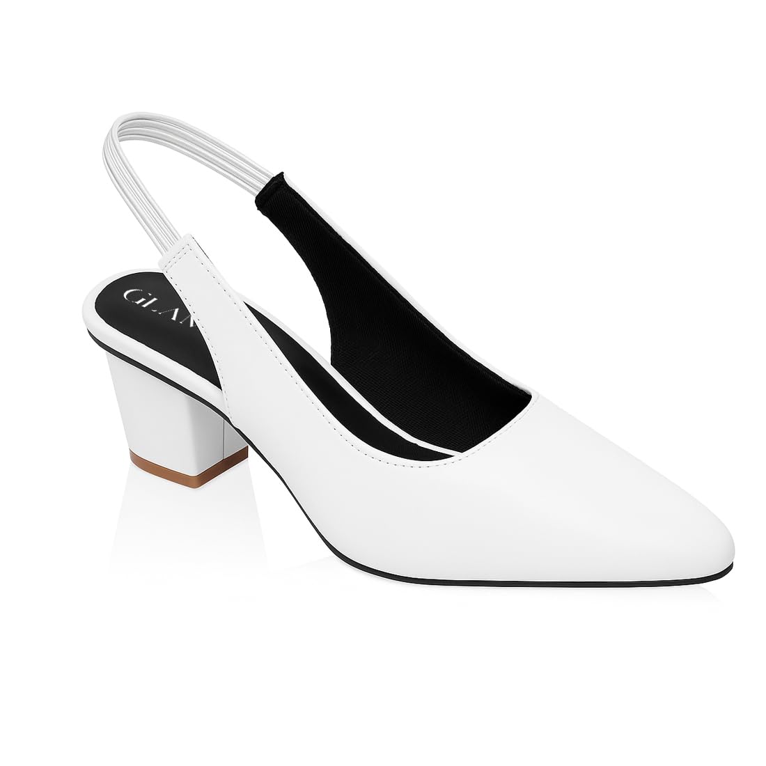 Women's Elegant Slingback Pumps | Pointed Toe Block Heels | Comfortable Slip-On Dress Shoes for Office, Party