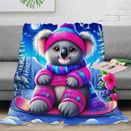 Couverture lit microfibre koala douce haute densité 150x200 - 2