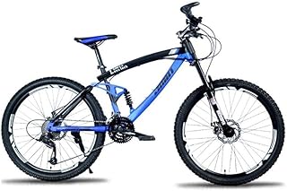 Mountain Bike, Mountain Bike Mountain Bike Student 26 inch Downhill Off-Road Double Disc Brake 27 Speed Mountain Bike Adult Bicycle Bicycle,A,A