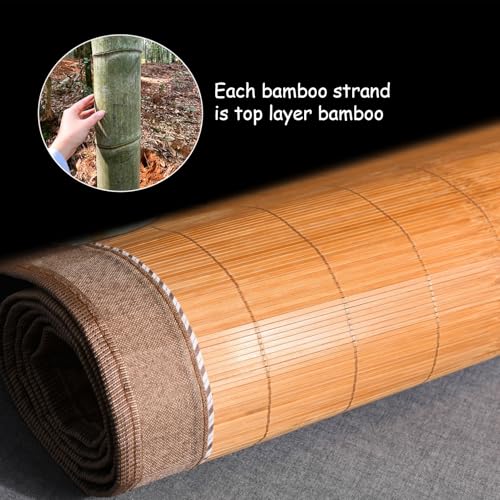 Cubrecolchón de bambú refrescante y tapete de verano ecológico de doble cara para camas de hogar 6