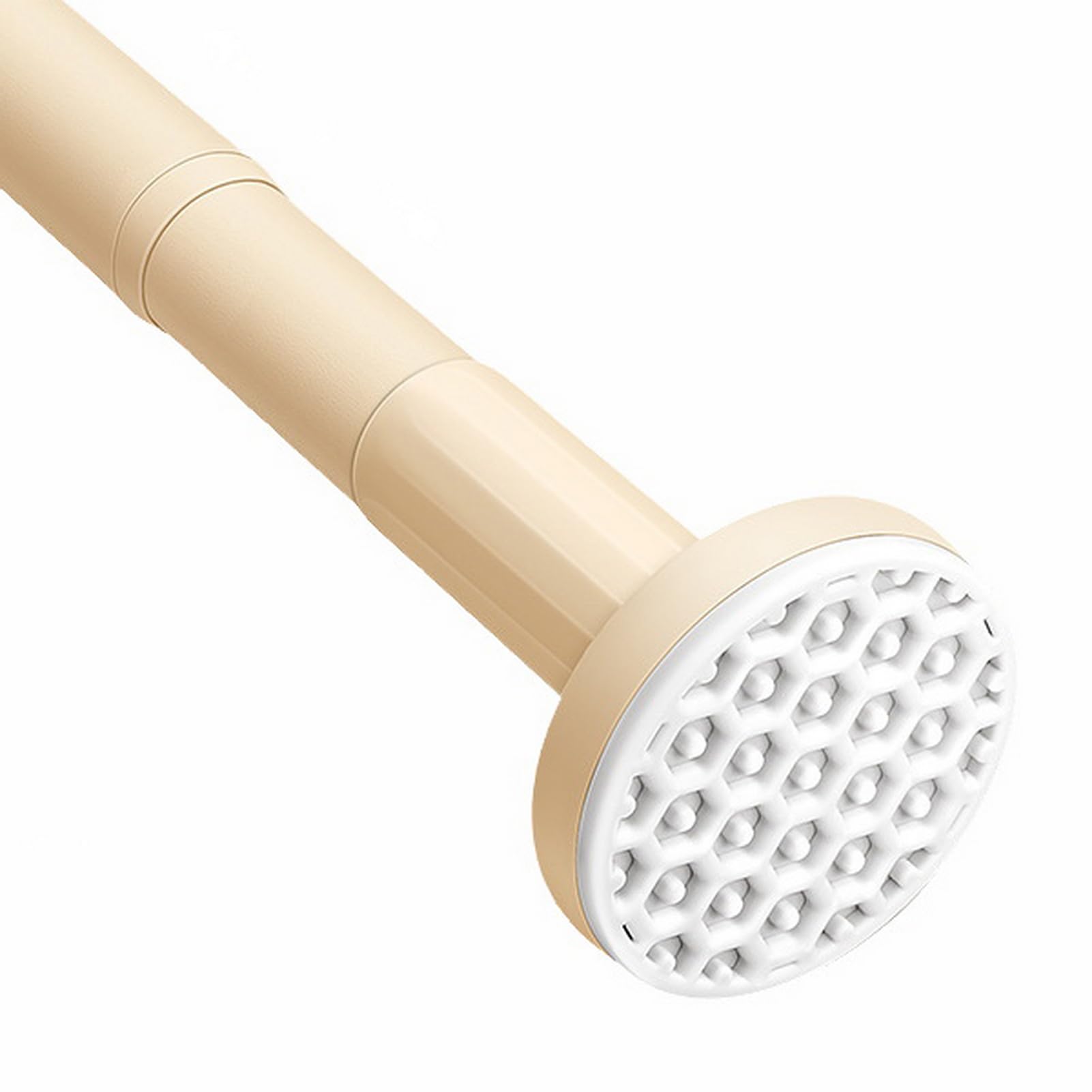 GLDYTVF Expandable Stainless Steel Tension Rod - No-Drill Curtain Pole for Shower & Bedroom Rustproof Self-Locking Kaki 100-170cm - Easy Installation & Adjustable