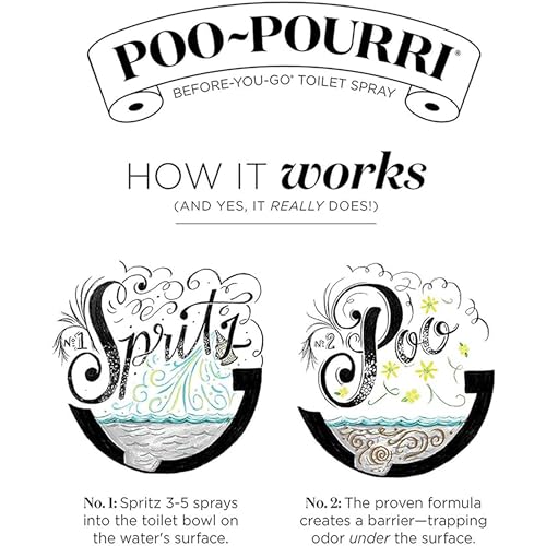 poo-pourri before-you-go toilet spray travel size 10 ml 5 pack