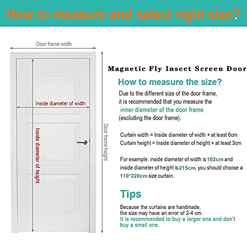 Gflyme Zanzariera a Rete 85x220 cm, Zanzariera