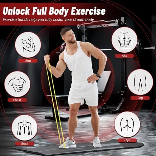 4-Level Resistance Bands for Working Out, Pull Up Assistance Bands - 3