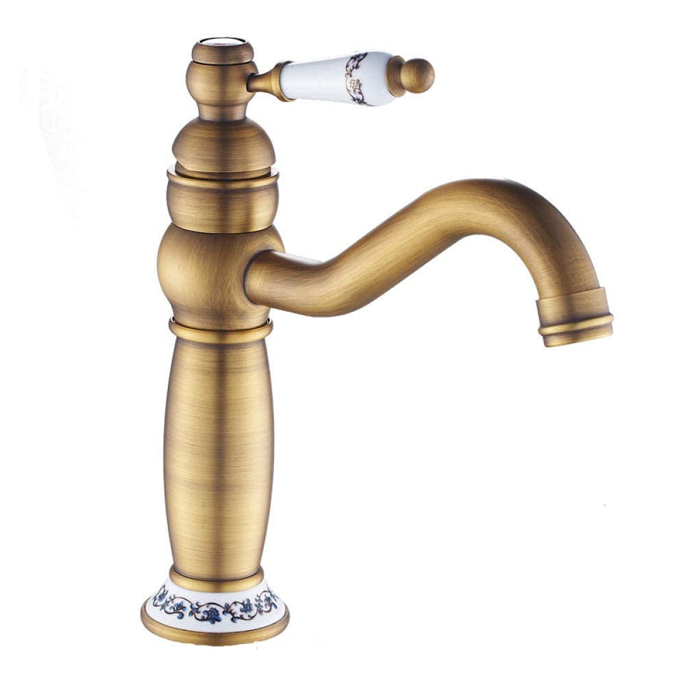 Robinet de lavabo court en laiton évite les éclaboussures avec sa rotation 360 degrés