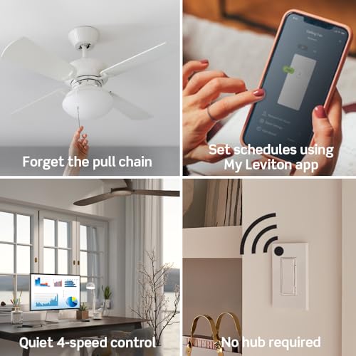 Leviton D24SF-1RW Decora Smart Fan Speed Controller thumb #2