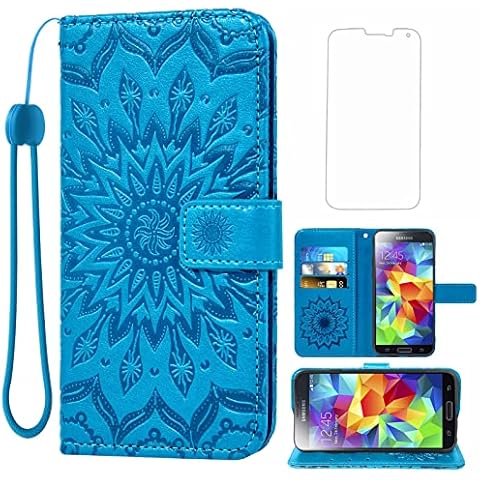 Asuwish Galaxy S5 Wallet Case Cover